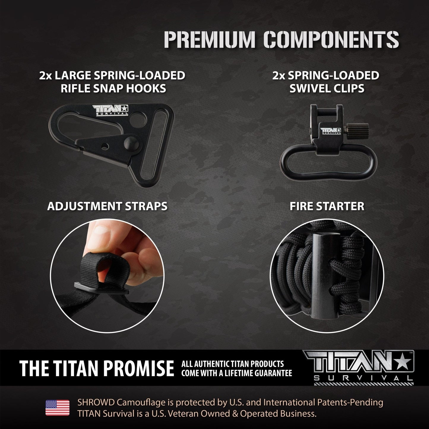 TITAN Survival SurvivorCord Weapon Sling - Angler's Pro Tackle & Outdoors