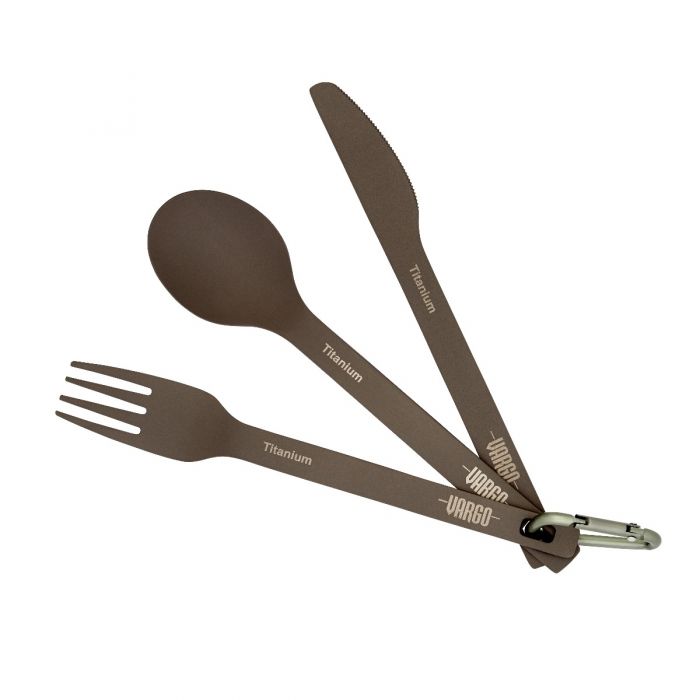 VARGO - TITANIUM SPOON / FORK / KNIFE SET - ULV