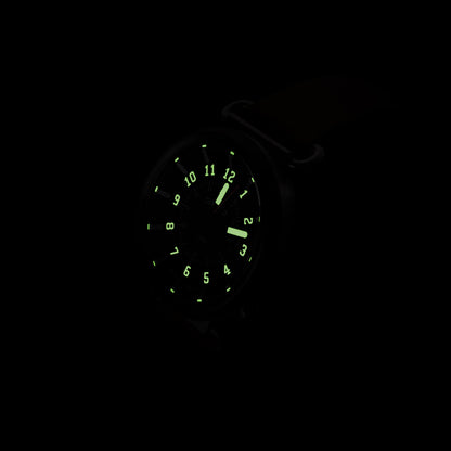 DANGO TK-01 - TREK WATCH WITH ITALIAN LEATHER STRAP - WHISKEY BROWN