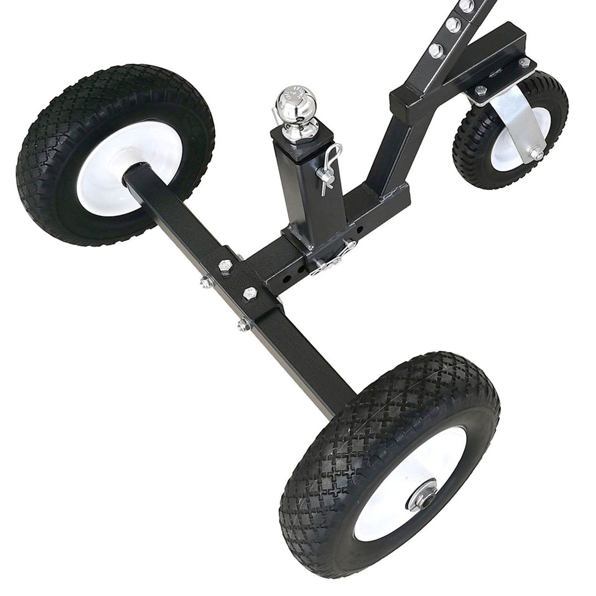 Tow Tuff TMD-800C Adjustable Solid Steel 800lb Capacity Trailer Dolly w/Caster