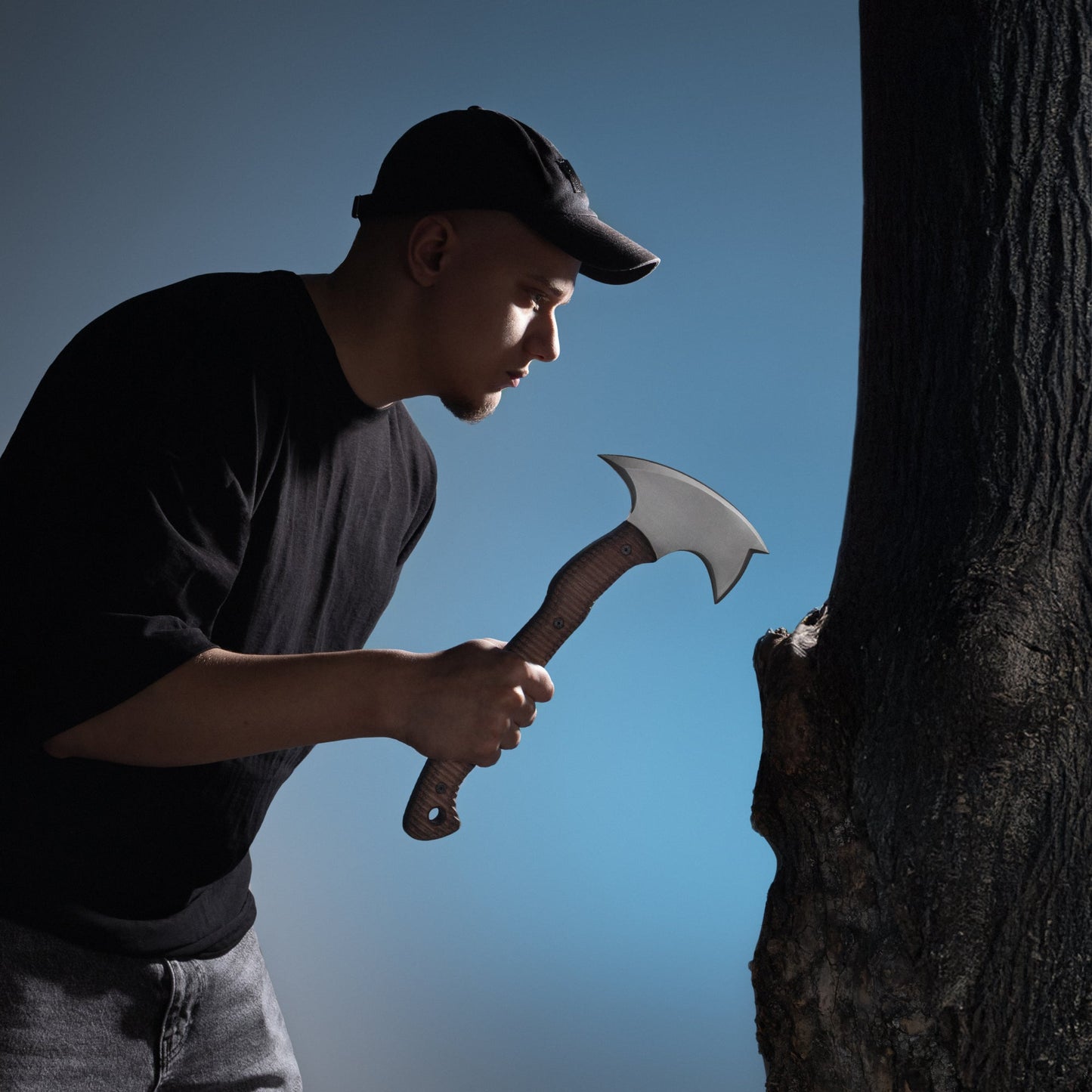 AncientSmithy Combat tomahawk "Barong" with polymer composite handle