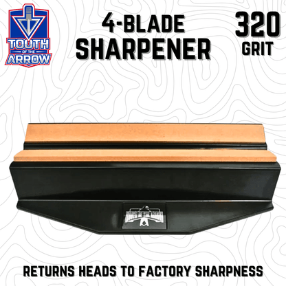 Tooth of the Arrow | Medium Grit 4-Blade Broadhead Sharpener