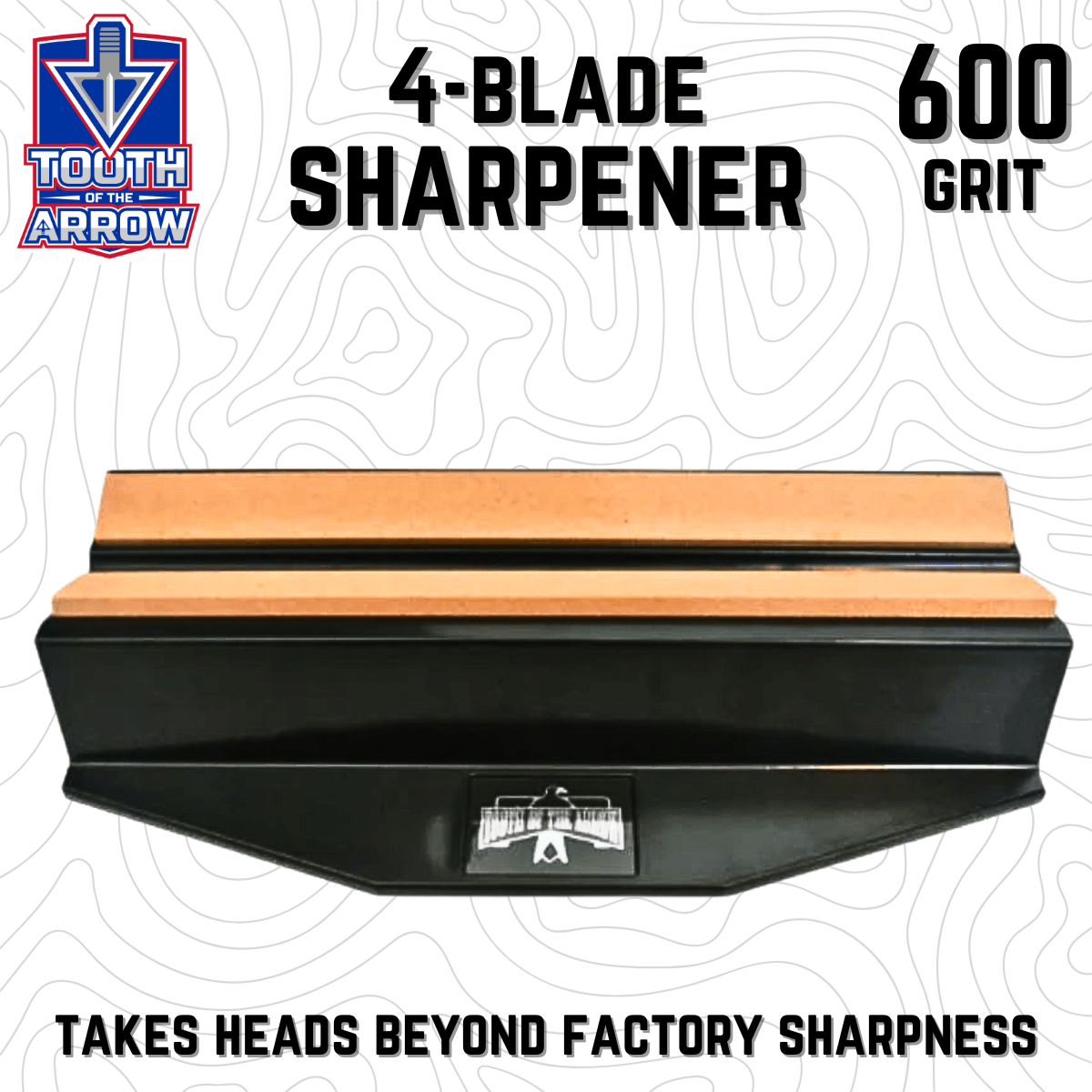 Tooth of the Arrow | Fine Grit 4-Blade Broadhead Sharpener