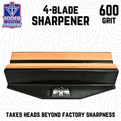 Tooth of the Arrow | Fine Grit 4-Blade Broadhead Sharpener
