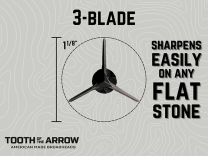 TOTA | 100 grain broadhead | 1-1/8 inch | fixed 3-blade