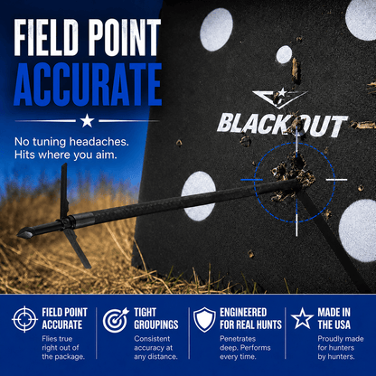 TOTA 2 Blade Expandable Mechanical Broadhead | 2.25 Inch Cutting Diameter |TOTA | 125 grain