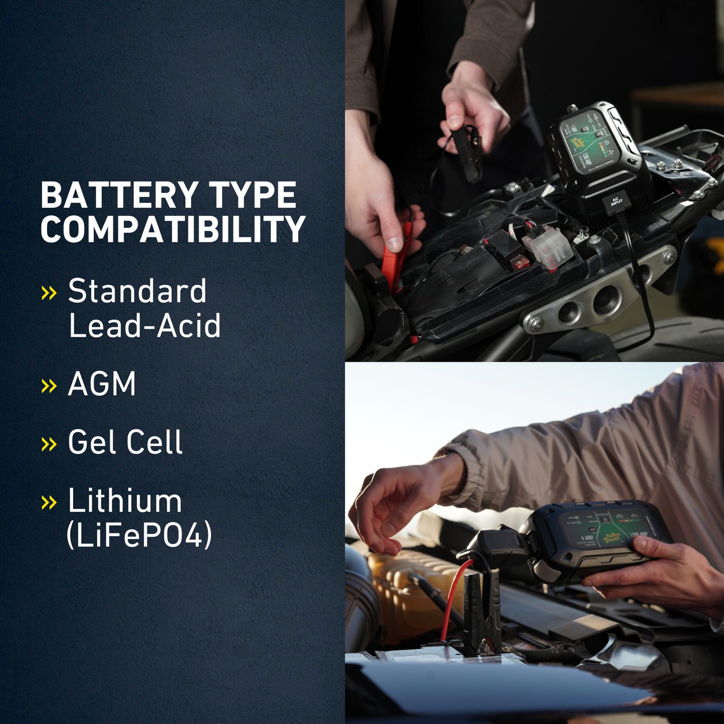 Battery Tender® Charge N Start 4120 4 AMP Battery Charger & 1200 AMP Jump Starter