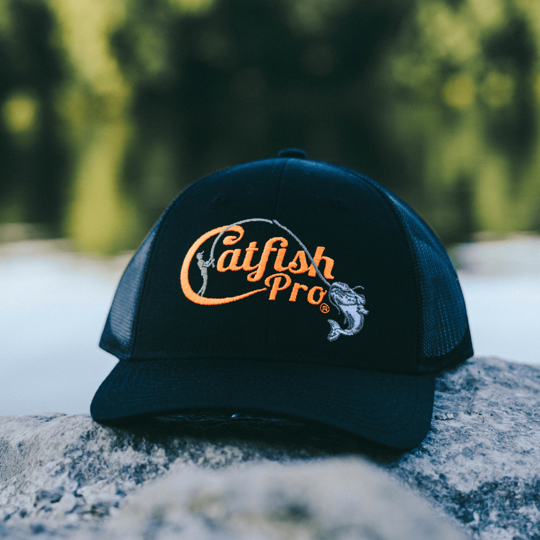 Catfish Pro Tournament Series Black/Orange Snapback Hat