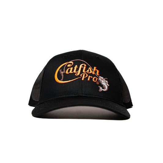 Catfish Pro Tournament Series Black/Orange Snapback Hat