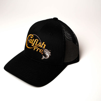 Catfish Pro Tournament Series Black/Orange Snapback Hat