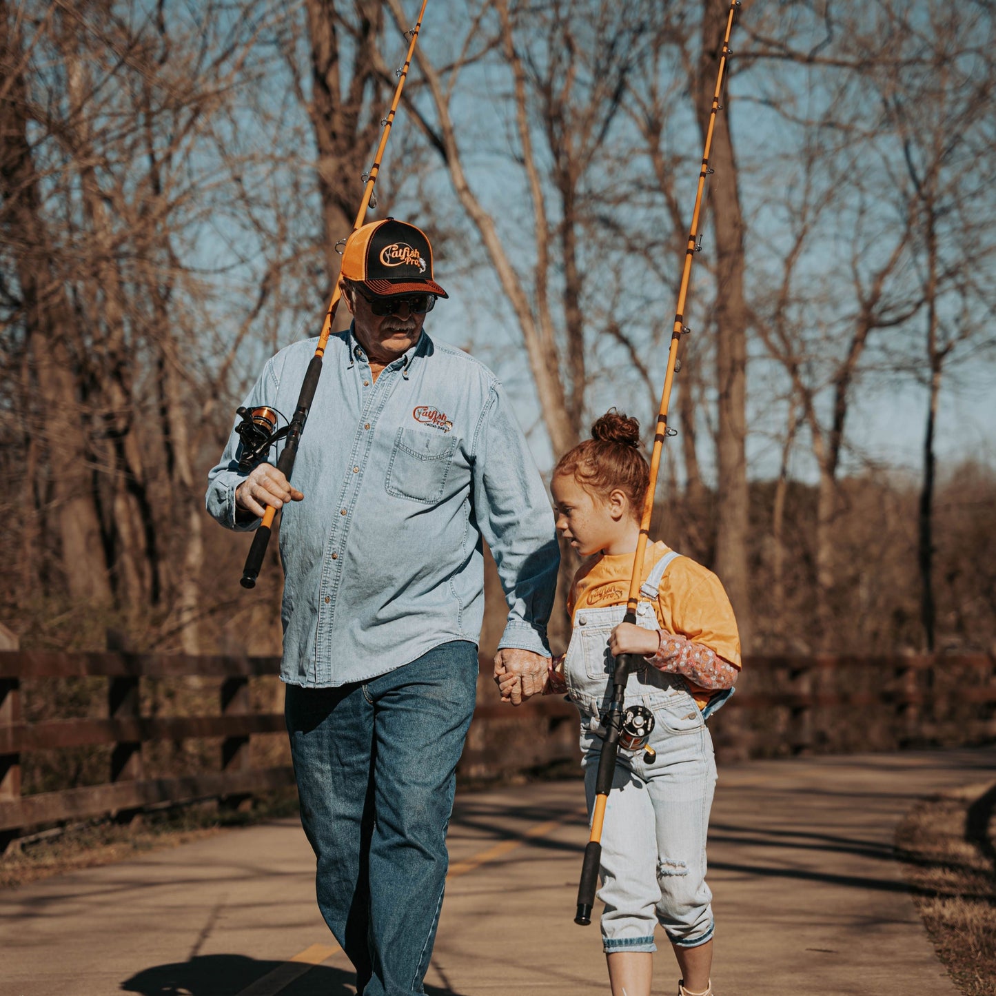 Catfish Pro Tournament Series Orange Snapback Hat