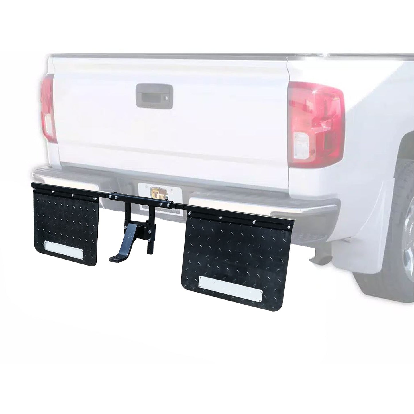 Tow Tuff 2418AMF 18" x 24" Universal Hitch Mount Rubber Rear Towing Mud Flaps - Angler's Pro Tackle & Outdoors