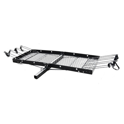 Tow Tuff 62 Inch Steel Cargo Carrier and Bike Rack, Fits All 2 Inch Receivers - Angler's Pro Tackle & Outdoors