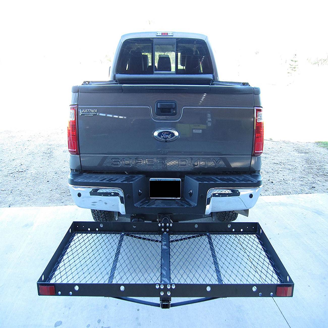 Tow Tuff 62 Inch Steel Cargo Carrier and Bike Rack, Fits All 2 Inch Receivers - Angler's Pro Tackle & Outdoors