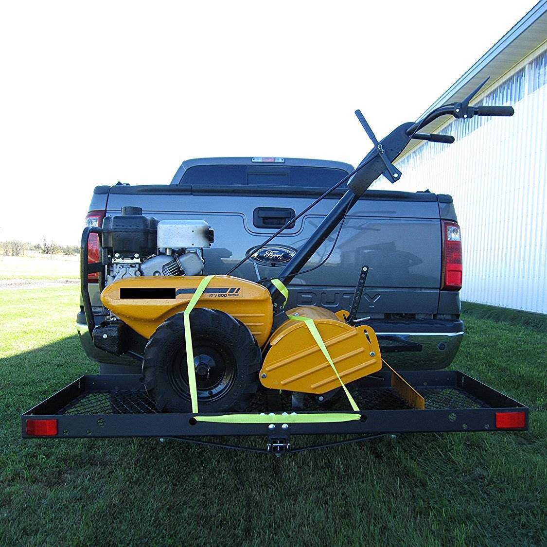 Tow Tuff 62 Inch Steel Cargo Carrier and Bike Rack, Fits All 2 Inch Receivers - Angler's Pro Tackle & Outdoors