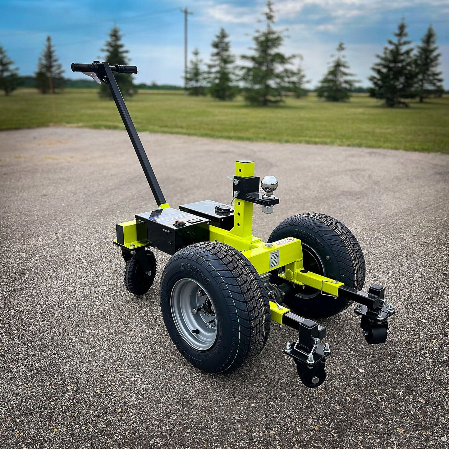 Tow Tuff 7500 Pound Capacity Electric Trailer Dolly with Pnuematic Tires, Green - Angler's Pro Tackle & Outdoors