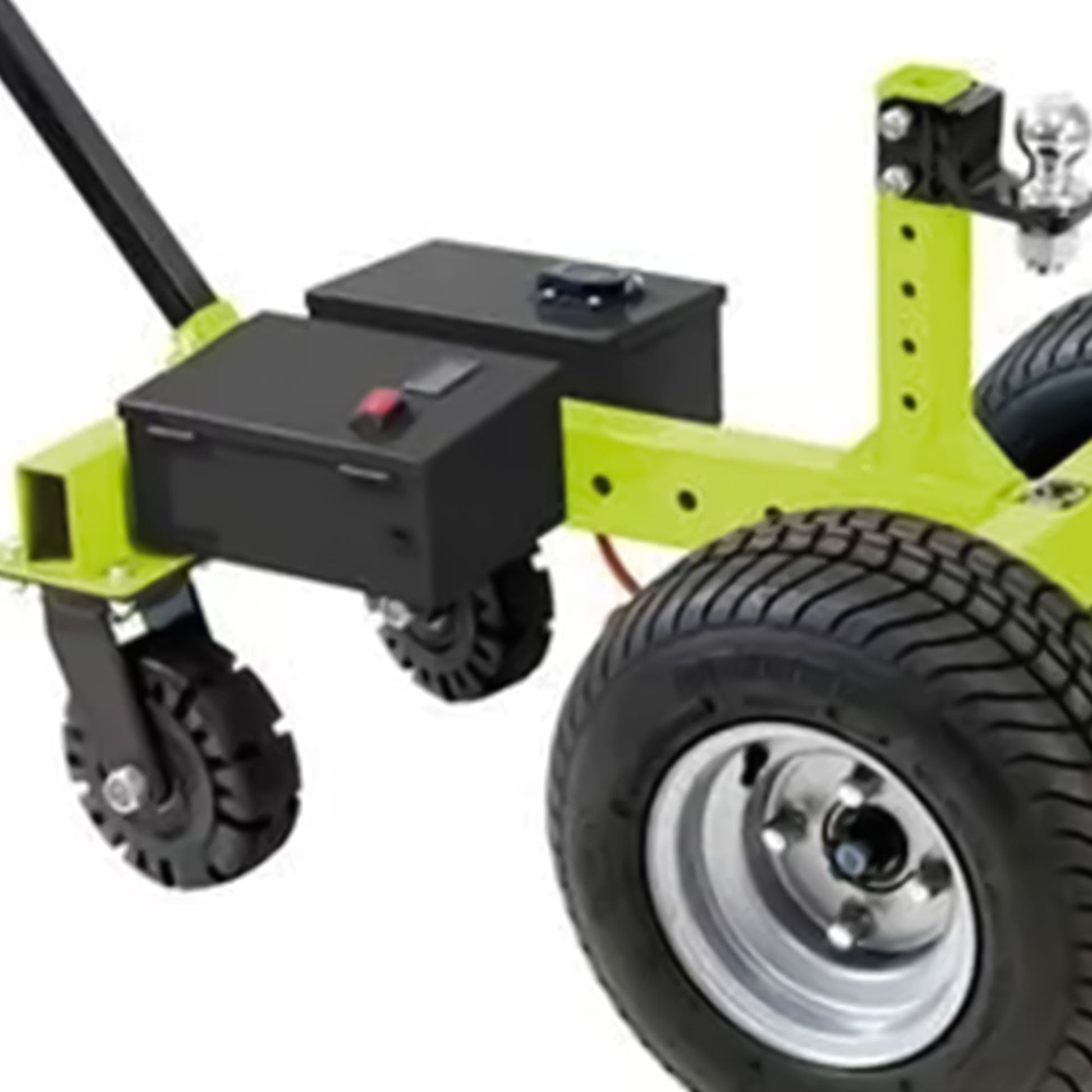 Tow Tuff 7500 Pound Capacity Electric Trailer Dolly with Pnuematic Tires, Green - Angler's Pro Tackle & Outdoors