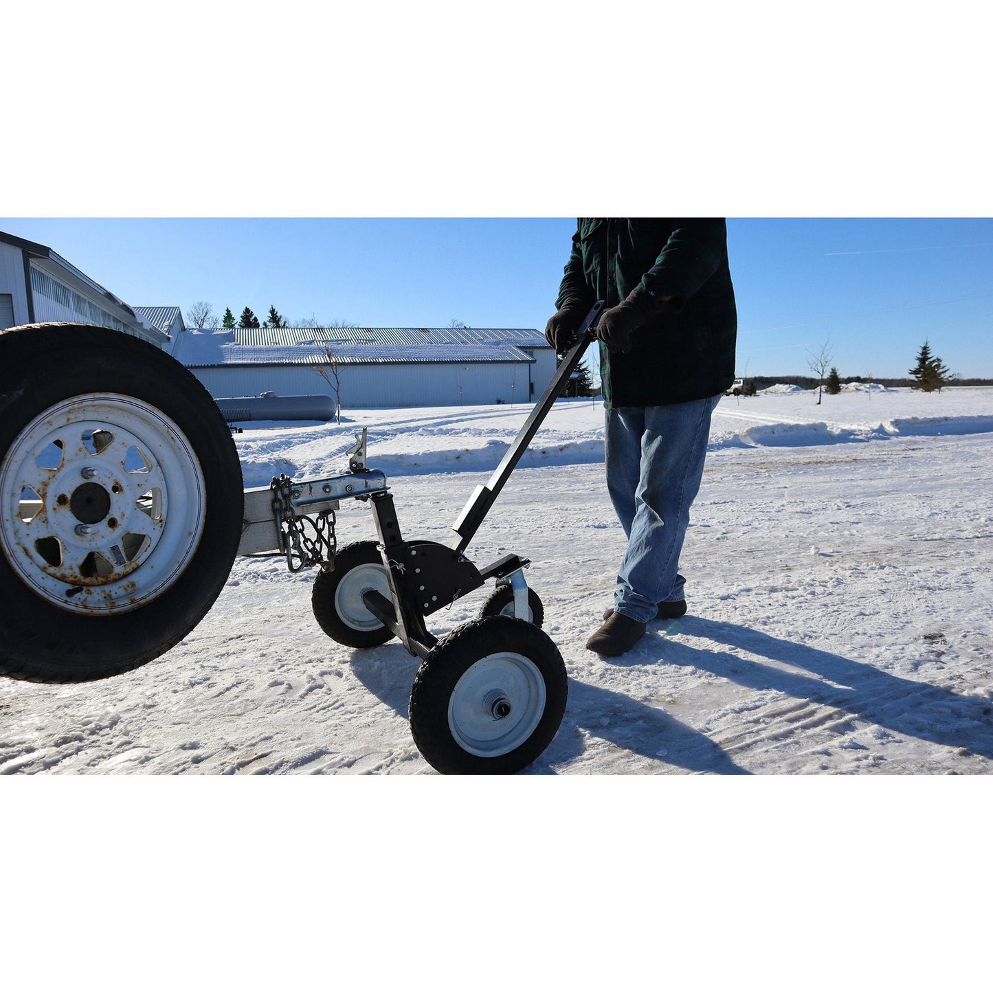 Tow Tuff TMD - 1000CATV Adjustable Steel 1000lb Heavy Duty Trailer Dolly, Black - Angler's Pro Tackle & Outdoors