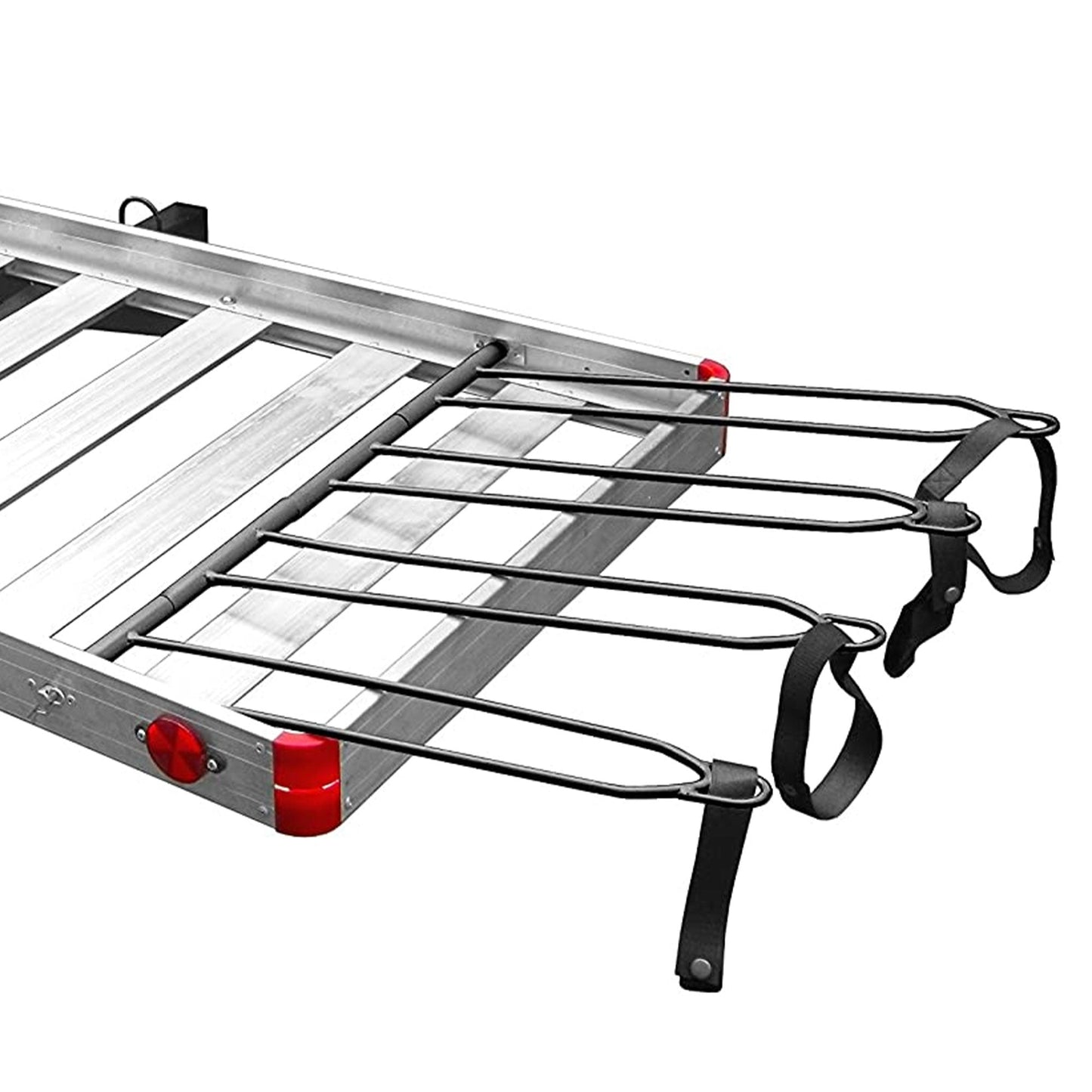 Tow Tuff TTF - 2762ACBR Heavy Duty 2 - in - 1 Aluminum Cargo Carrier with Bike Rack - Angler's Pro Tackle & Outdoors