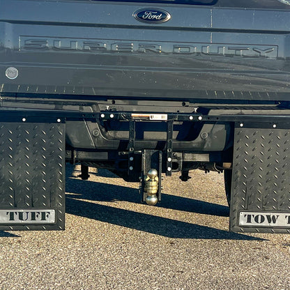 Tow Tuff Universal Mounts Adjustable Mud Flaps, Works with 2.5” Receiver Hitches - Angler's Pro Tackle & Outdoors