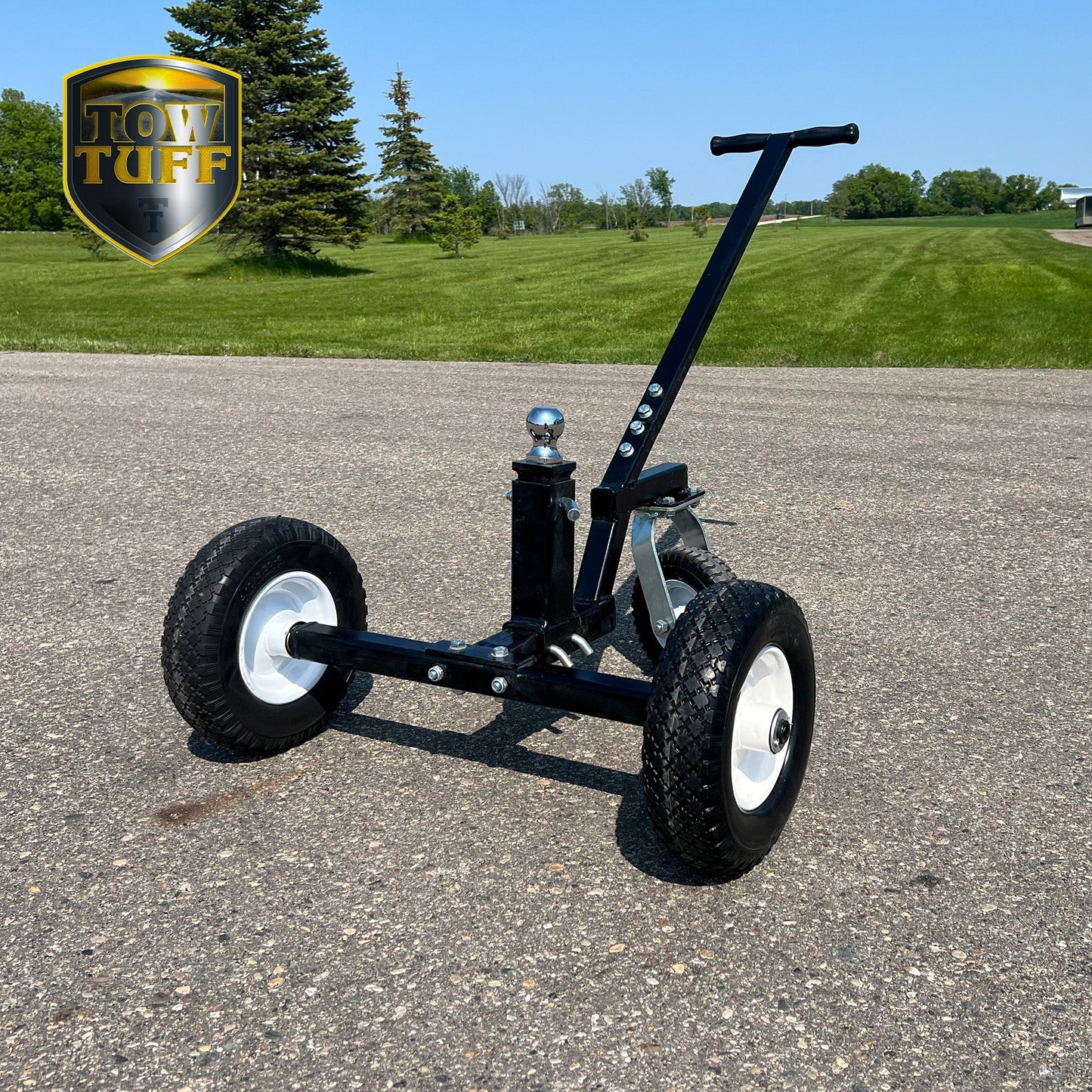 Tow Tuff TMD-800C Adjustable Solid Steel 800lb Capacity Trailer Dolly w/Caster