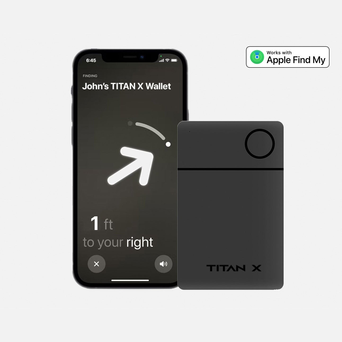 TITAN X Finder Card I Wallet Tracker I iOS