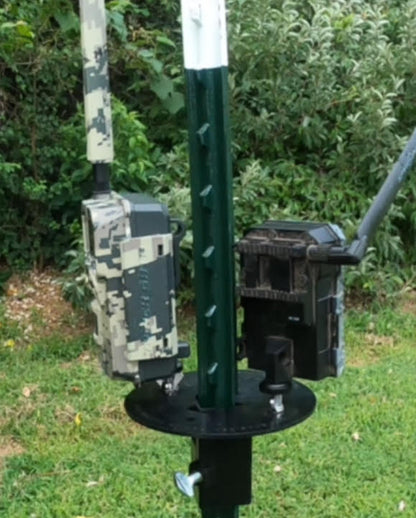 Shop Thermal Optics T Post Mount 2 Cameras (no articulating arms, just hardware for mounting 2 cameras)