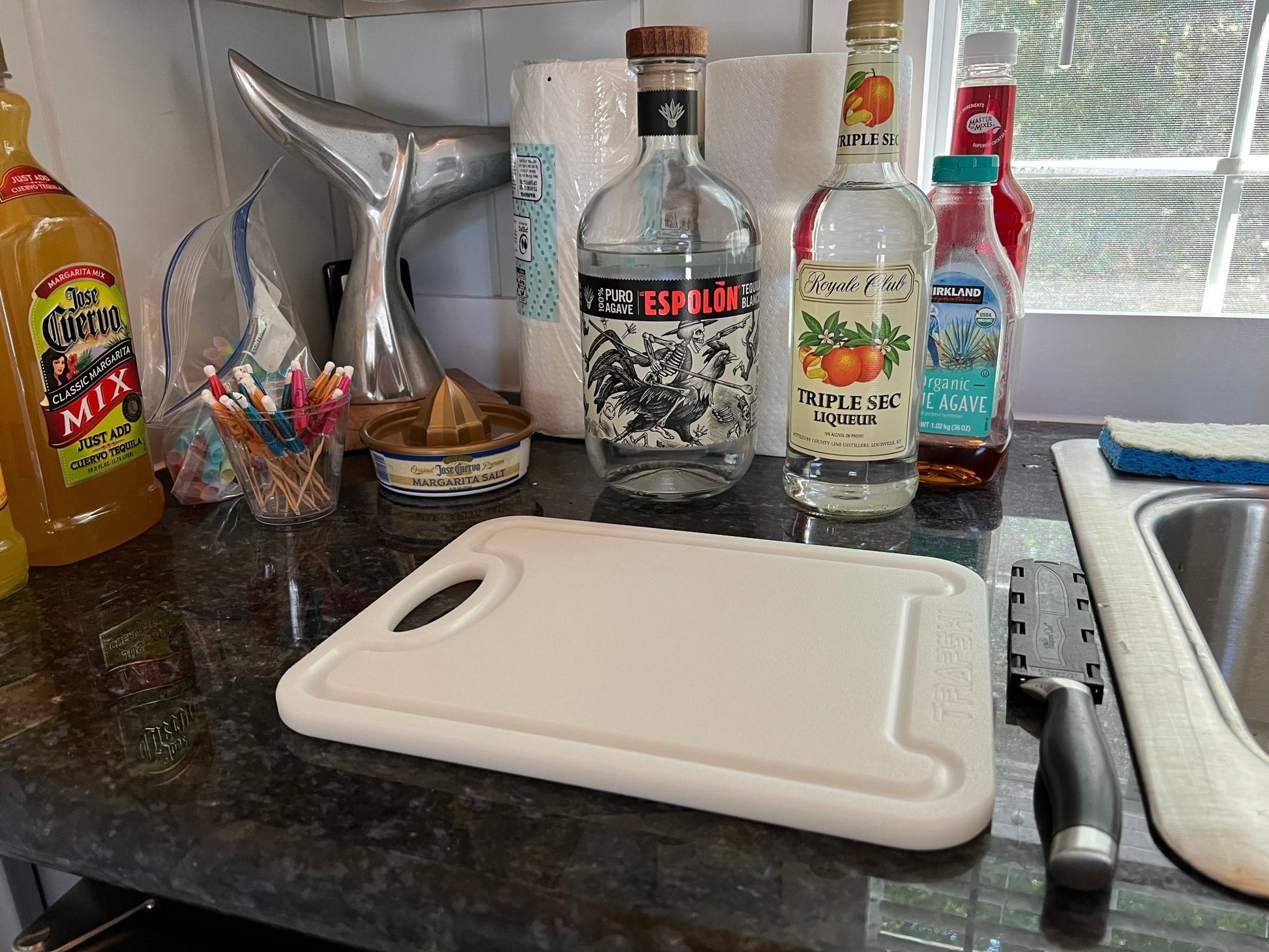 TRAPSKI 3/8 Inch Thick HDPE Cutting Boards | Food - Grade | Juice Grooves - Angler's Pro Tackle & Outdoors