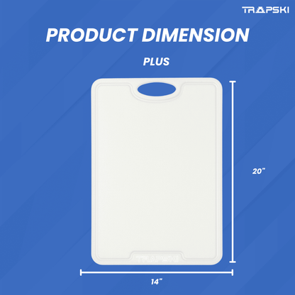 TRAPSKI 3/8 Inch Thick HDPE Cutting Boards | Food - Grade | Juice Grooves - Angler's Pro Tackle & Outdoors