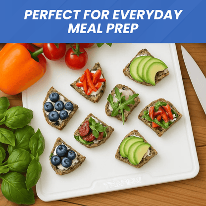 TRAPSKI 3/8 Inch Thick HDPE Cutting Boards | Food - Grade | Juice Grooves - Angler's Pro Tackle & Outdoors