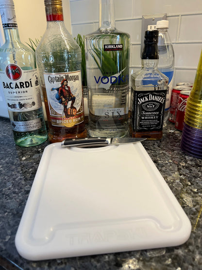TRAPSKI 3/8 Inch Thick HDPE Cutting Boards | Food - Grade | Juice Grooves - Angler's Pro Tackle & Outdoors