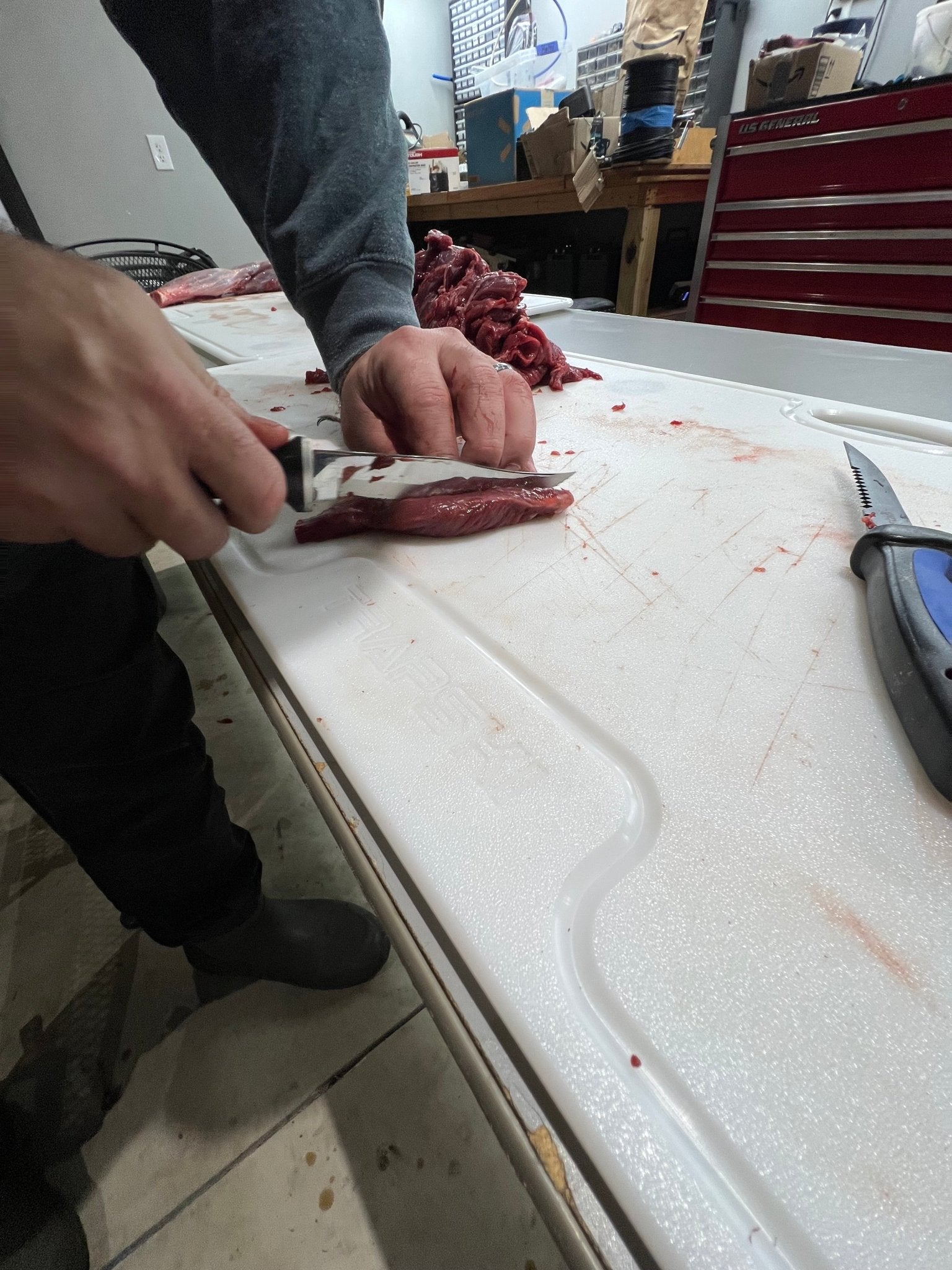 TRAPSKI Big Game Cutting Boards HDPE Cutting Boards | 48 x 18 or 24 Inch | Juice Grooves - Angler's Pro Tackle & Outdoors