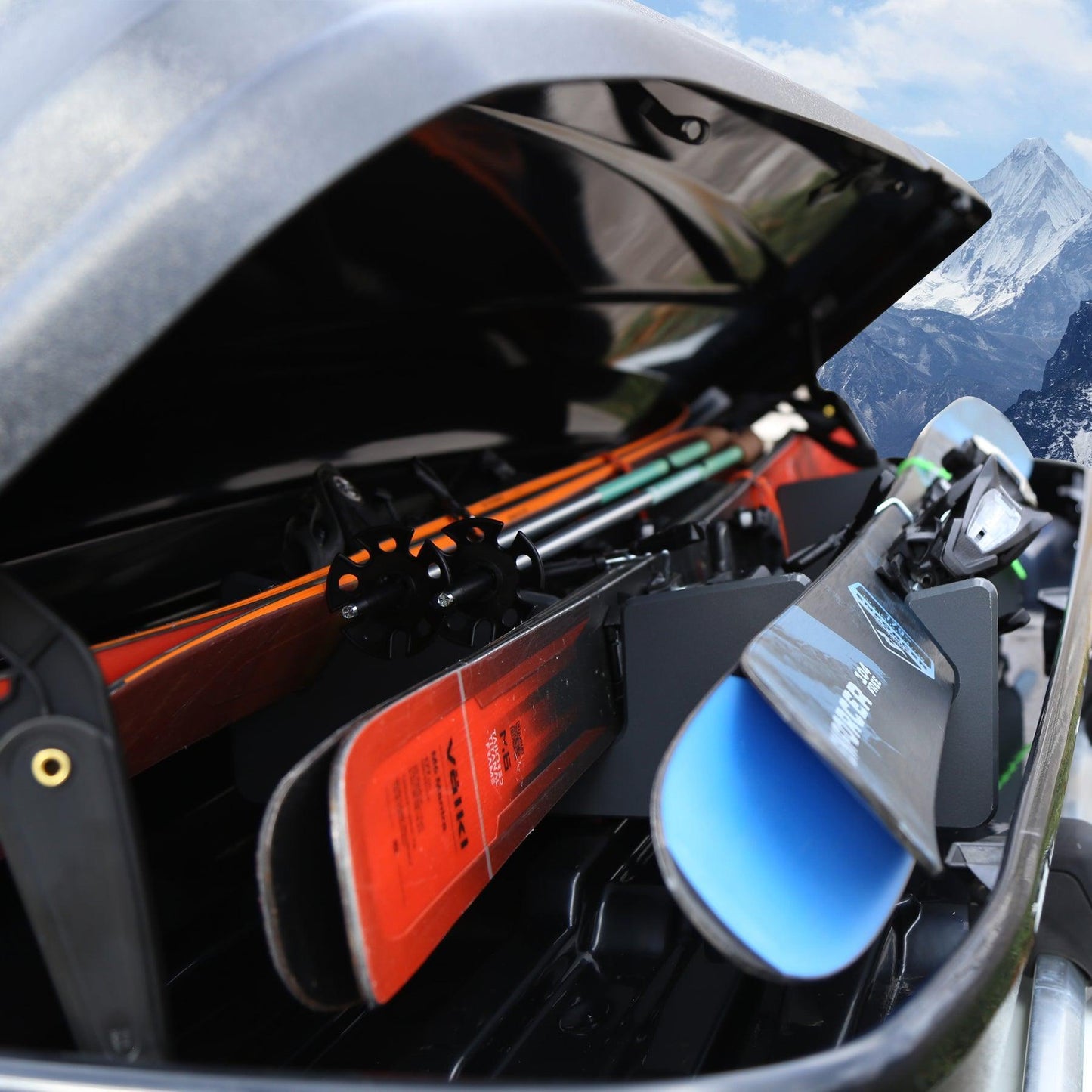 TRAPSKI LowPro 2 S Ski and Snowboard Rack Insert for Rooftop Cargo Box
