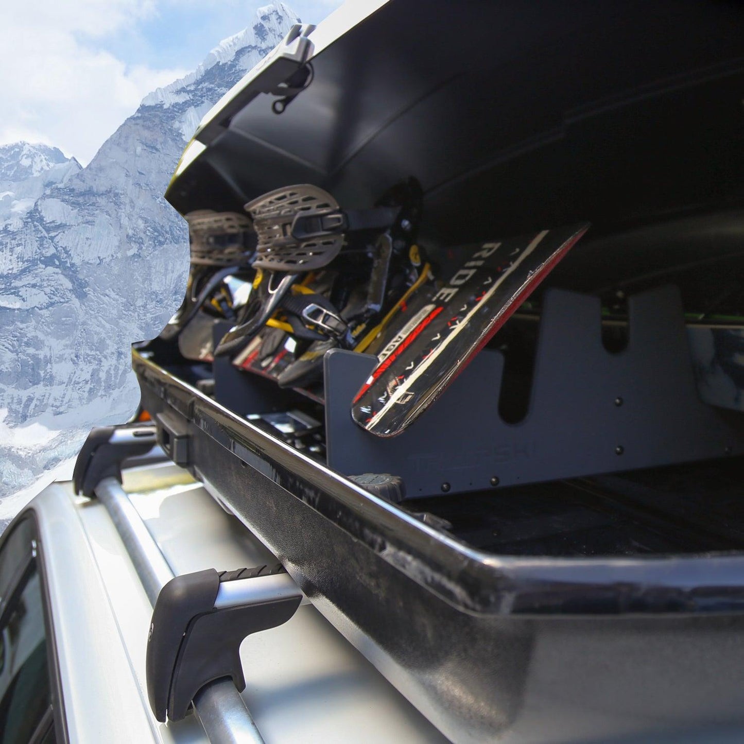 TRAPSKI LowPro 3 M Ski and Snowboard Rack Insert for Rooftop Cargo Box