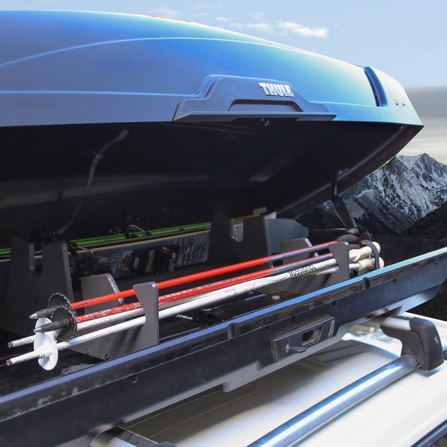 TRAPSKI LowPro 5 XL Ski and Snowboard Rack Insert for Rooftop Cargo Box