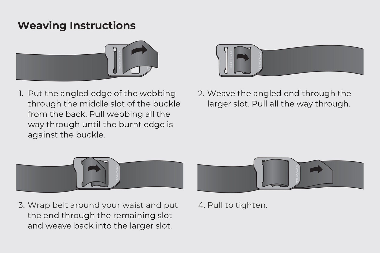 Trayvax Titanium Cinch Belt