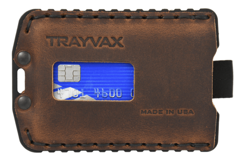 Trayvax Ascent Wallet - Black Mississippi Mud