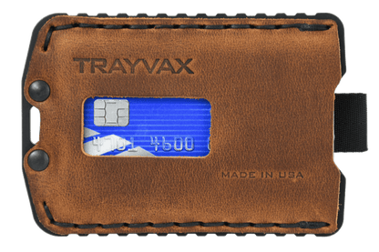 Trayvax Ascent Wallet - Black Tobacco Brown