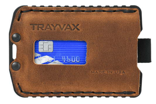 Trayvax Ascent Wallet - Black Tobacco Brown