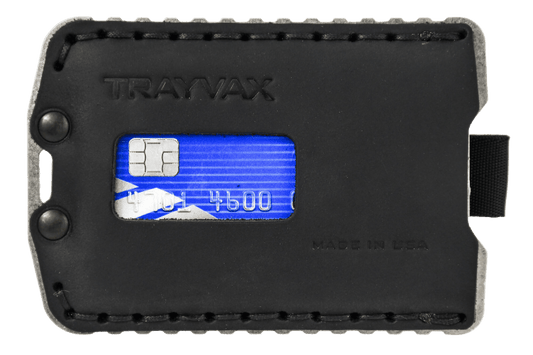 Trayvax Ascent Wallet - Raw Stealth Black