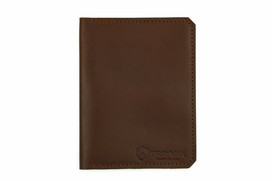 Trayvax Explorer Passport Wallet - Brown