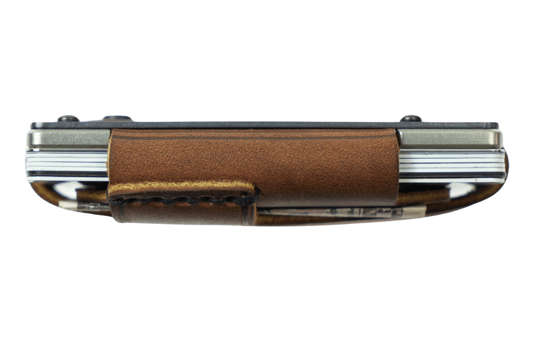 Trayvax Contour Lite Wallet - Titanium Mississippi Mud