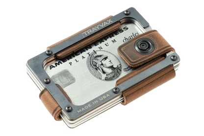 Trayvax Contour Lite Wallet - Titanium Mississippi Mud