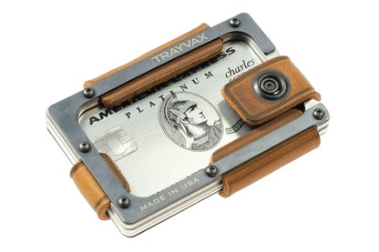 Trayvax Contour Lite Wallet - Titanium Tobacco Brown