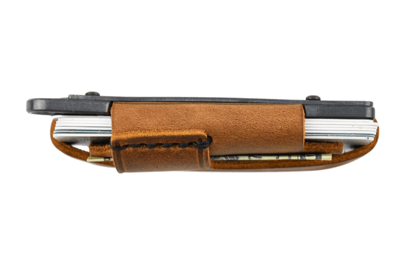 Trayvax Contour Wallet - Black Tobacco Brown