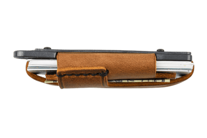 Trayvax Contour Wallet - Black Tobacco Brown