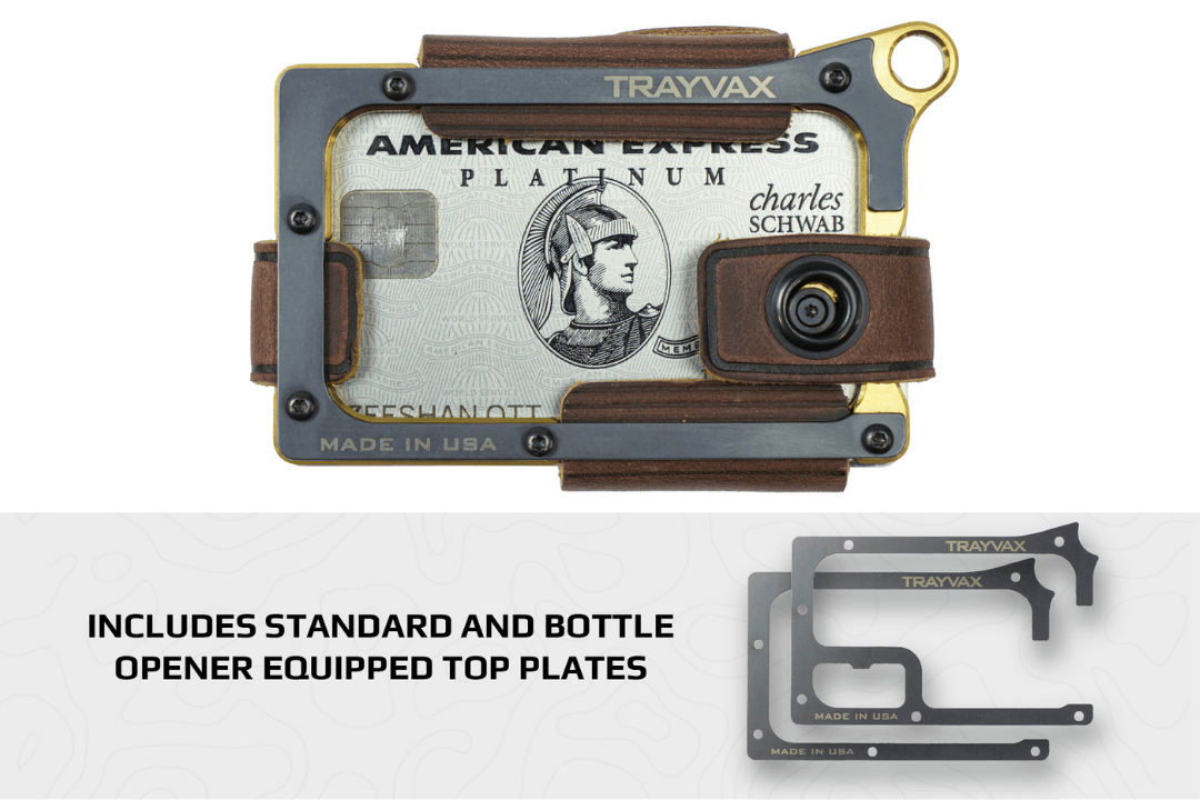 Trayvax Contour Wallet - Brass Mississippi Mud