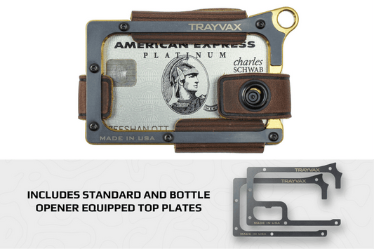Trayvax Contour Wallet - Brass Mississippi Mud