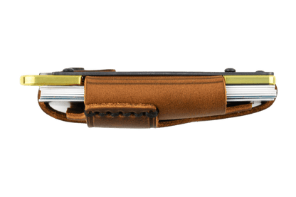 Trayvax Contour Wallet - Brass Tobacco Brown