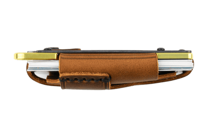 Trayvax Contour Wallet - Brass Tobacco Brown